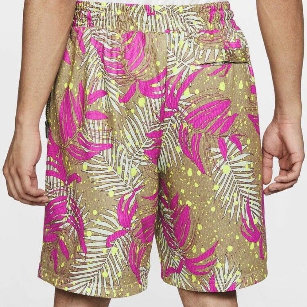 mens large NIKE JORDAN palm floral print shorts - Picture 2 of 6